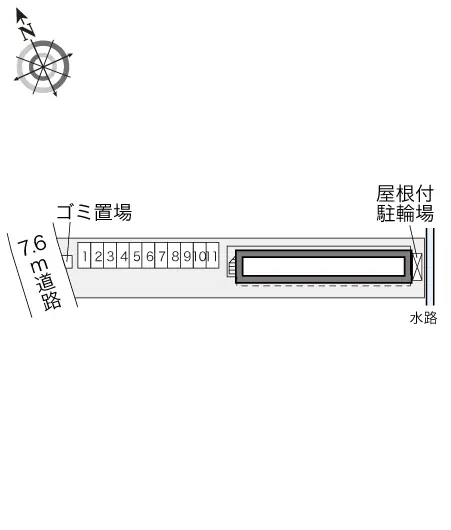 ★手数料０円★一宮市木曽川町黒田　月極駐車場（LP）